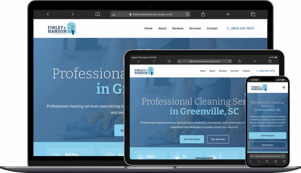 Finley & Hanson Service Pro website