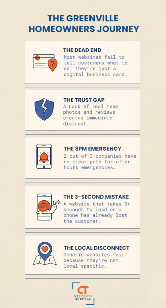 Greenville home service websites - The Greenville Homeowners Journey